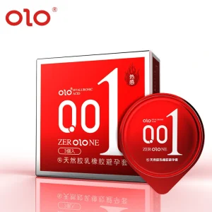 OLO Warming 001 “Goddess” Condoms (Red Box) – 3 Pack