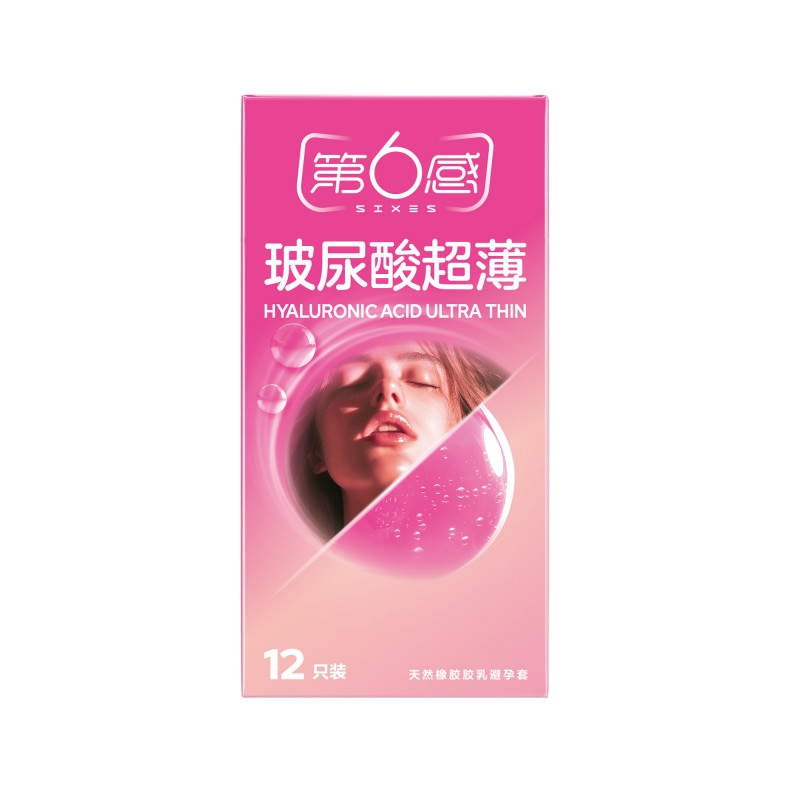 12S 6th Sense Hyaluronic Acid Ultra-Thin Condoms – Smooth & Safe