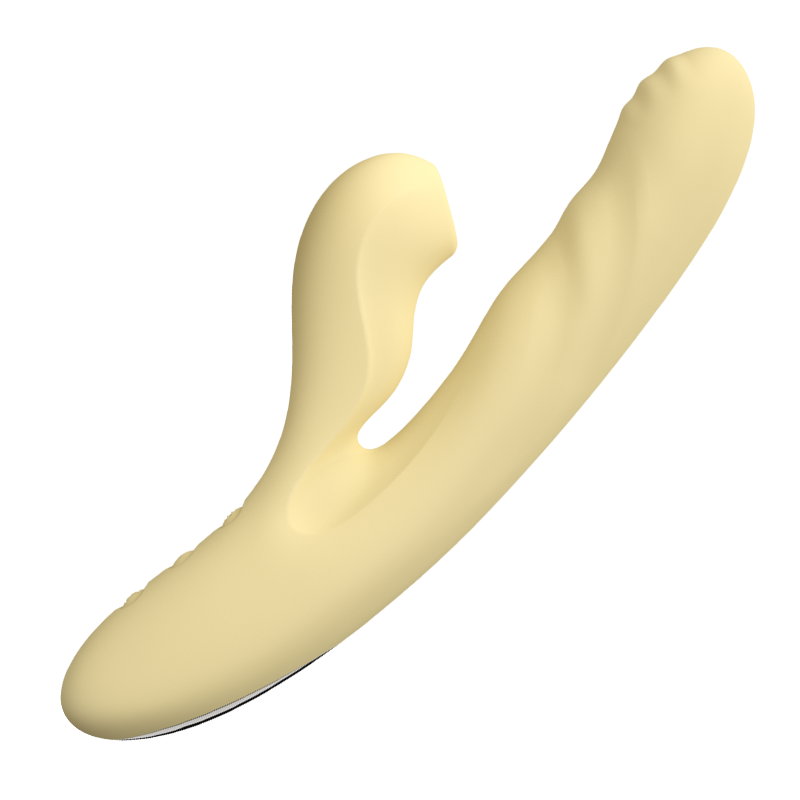 杰士邦Master系列自伸缩吮吸震动棒-淡黄色